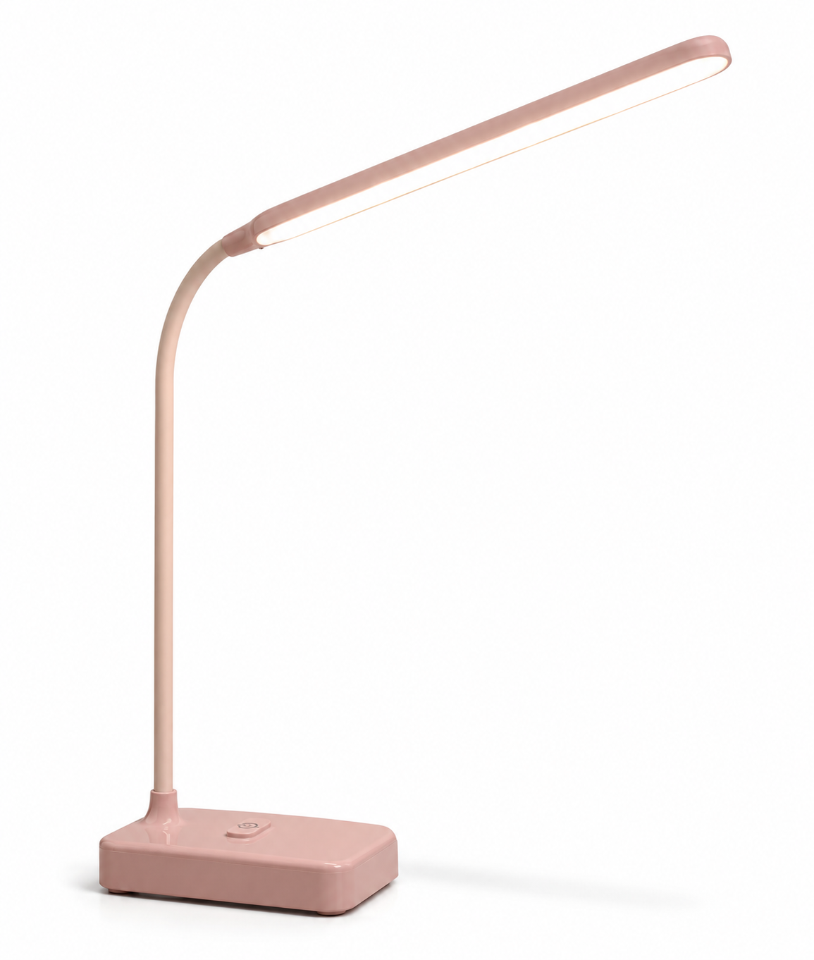 Lampe de bureau LED tactile rose à col de cygne flexible