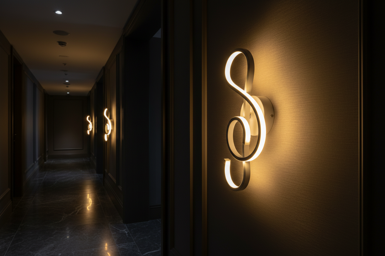 Lampe en couloir